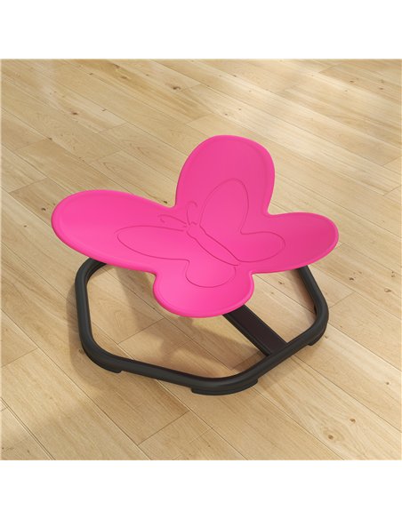 AIYAPLAY Butterfly-Shaped-kids Swivel Chair, Sensory Spinning Chair for Balance, Coordination Training, Pink - pic 175971 | FastDaddyshop