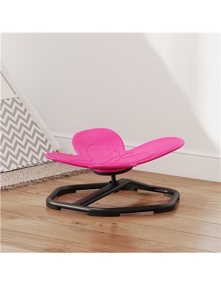 AIYAPLAY Butterfly-Shaped-kids Swivel Chair, Sensory Spinning Chair for Balance, Coordination Training, Pink - pic 175972 | FastDaddyshop