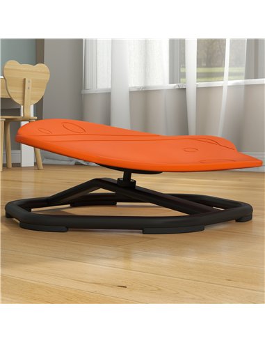 AIYAPLAY Planet-Shaped-kids Swivel Chair, Sensory Spinning Chair for Balance, Coordination Training, Orange