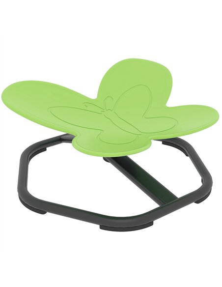 AIYAPLAY Butterfly-Shaped Kids Swivel Chair, Sensory Spinning Chair for Balance and Coordination Training, Green - pic 175983 | FastDaddyshop