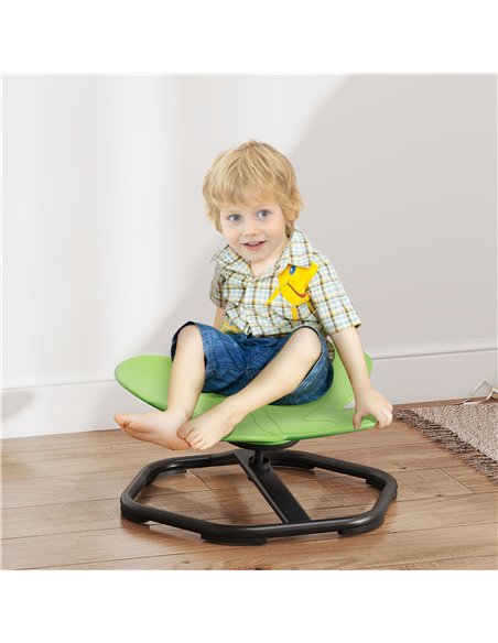 AIYAPLAY Butterfly-Shaped Kids Swivel Chair, Sensory Spinning Chair for Balance and Coordination Training, Green - pic 175984 | FastDaddyshop