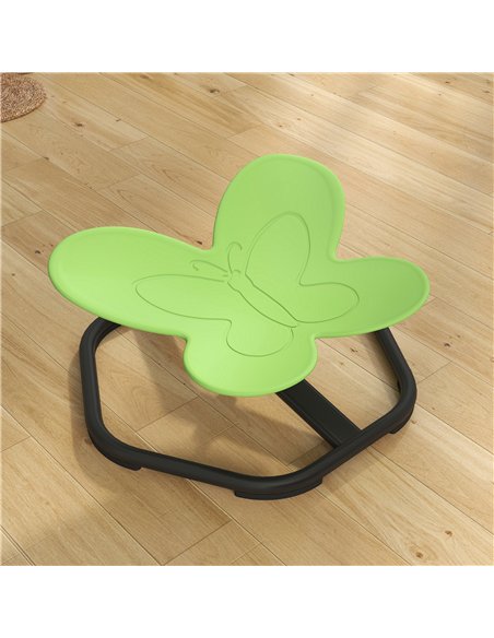 AIYAPLAY Butterfly-Shaped Kids Swivel Chair, Sensory Spinning Chair for Balance and Coordination Training, Green - pic 175989 | FastDaddyshop