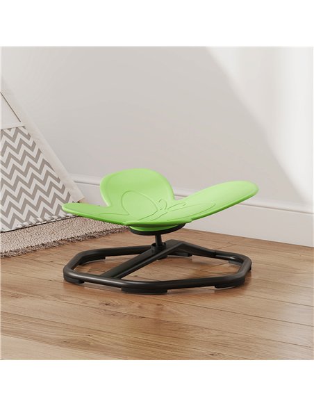 AIYAPLAY Butterfly-Shaped Kids Swivel Chair, Sensory Spinning Chair for Balance and Coordination Training, Green - pic 175990 | FastDaddyshop