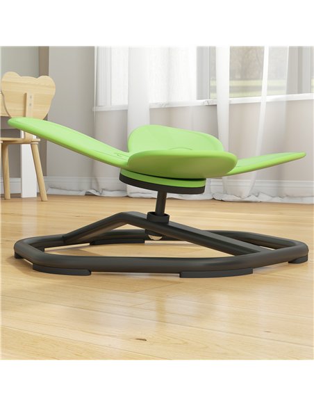 AIYAPLAY Butterfly-Shaped Kids Swivel Chair, Sensory Spinning Chair for Balance and Coordination Training, Green - pic 175991 | FastDaddyshop