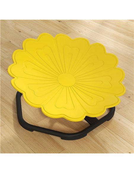 AIYAPLAY Flower-Shaped Sensory Spinning Chair with Non-Slip Base for Balance/Coordination, Yellow - pic 175998 | FastDaddyshop