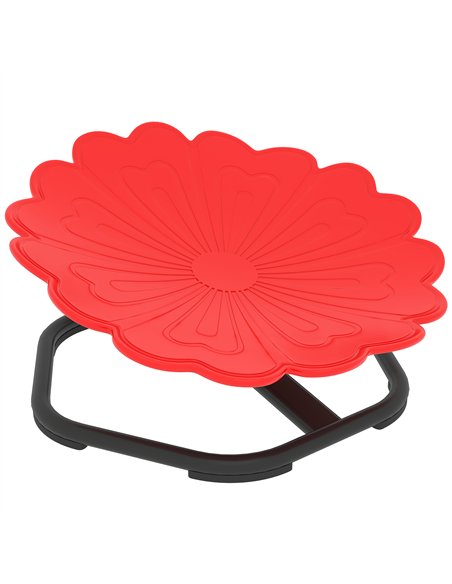 AIYAPLAY Flower-Shaped Sensory Spinning Chair with Non-Slip Base for Balance/Coordination, Red - pic 176001 | FastDaddyshop