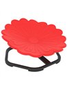 AIYAPLAY Flower-Shaped Sensory Spinning Chair with Non-Slip Base for Balance/Coordination, Red
