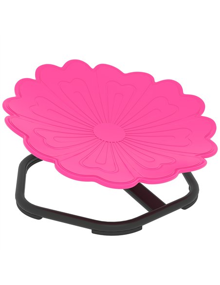 AIYAPLAY Flower-Shaped Sensory Spinning Chair with Non-Slip Base for Balance/Coordination, Pink - pic 176010 | FastDaddyshop
