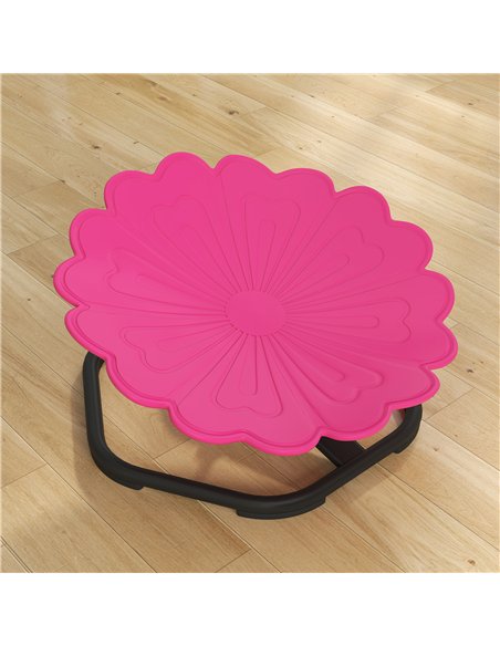 AIYAPLAY Flower-Shaped Sensory Spinning Chair with Non-Slip Base for Balance/Coordination, Pink - pic 176016 | FastDaddyshop