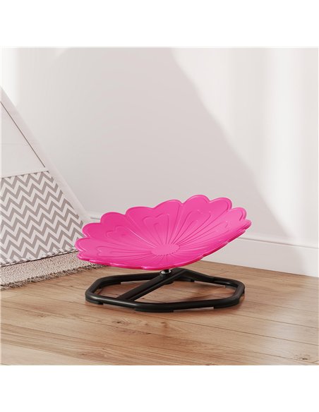 AIYAPLAY Flower-Shaped Sensory Spinning Chair with Non-Slip Base for Balance/Coordination, Pink - pic 176017 | FastDaddyshop