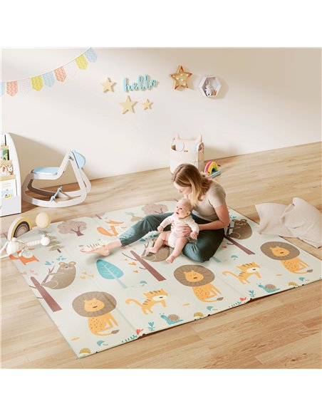 AIYAPLAY Baby Play Mat, Double Sideded Foldable Kids Crawling Mat, Reversible & Waterproof, Animal - pic 176101 | FastDaddyshop
