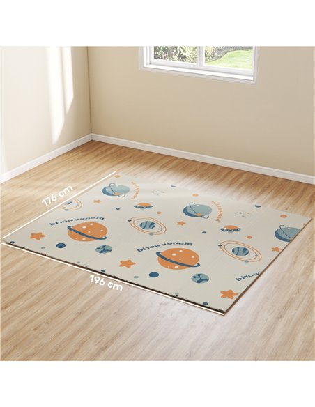 AIYAPLAY Baby Play Mat, Double Sideded Foldable Kids Crawling Mat, Reversible & Waterproof, Astronaut and Planet - pic 176129 | FastDaddyshop