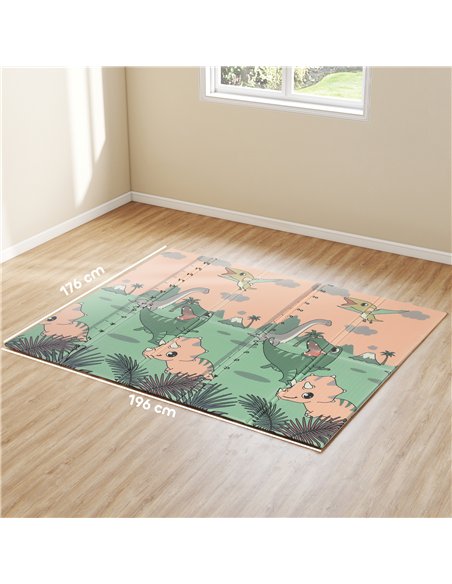 AIYAPLAY Baby Play Mat, Double Sideded Foldable Kids Crawling Mat, Reversible & Waterproof, Dinosaur - pic 176138 | FastDaddyshop