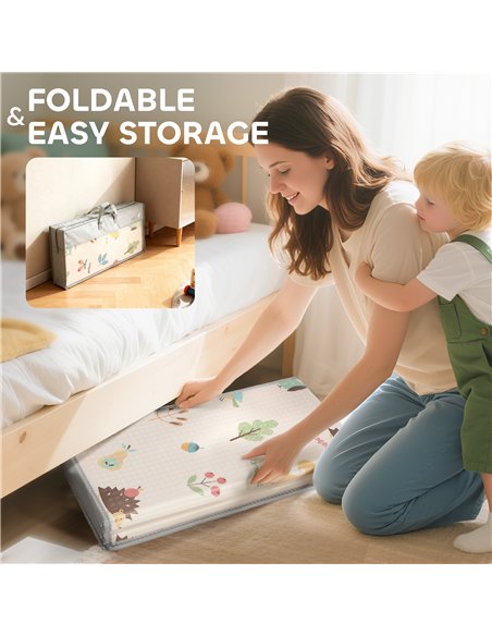 AIYAPLAY Foldable Baby Play Mat Double-Sided, Reversible Foam Soft Crawling Mat for Toddlers, for Bedroom, Nursery and Playroom - pic 176160 | FastDaddyshop