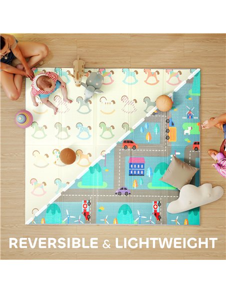 AIYAPLAY Foldable Double-Sided Baby Play Mat, for Toddlers, Bedrooms, Nurseries, Playrooms - pic 176166 | FastDaddyshop