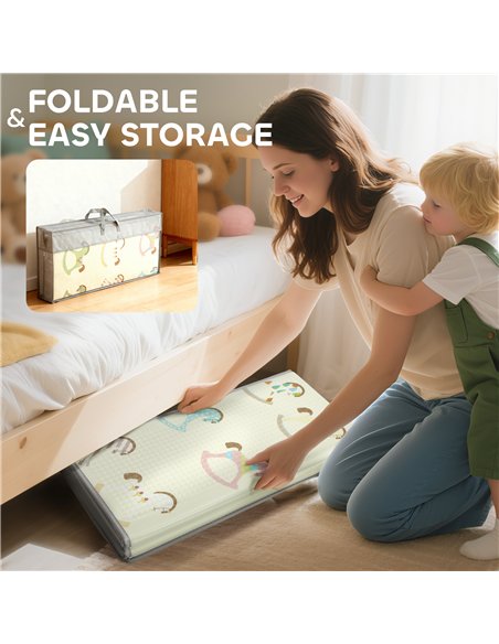 AIYAPLAY Foldable Double-Sided Baby Play Mat, for Toddlers, Bedrooms, Nurseries, Playrooms - pic 176169 | FastDaddyshop
