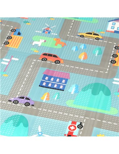 AIYAPLAY Foldable Double-Sided Baby Play Mat, for Toddlers, Bedrooms, Nurseries, Playrooms