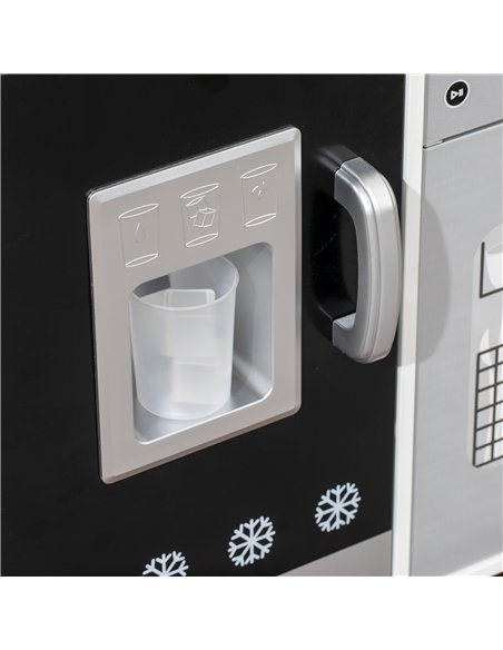 AIYAPLAY Kids Play Kitchen with Sound, Ice/Coffee Maker, Utensils, Microwave, Stainless Steel Utensils, for 3-6 Years - pic 176234 | FastDaddyshop