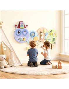 AIYAPLAY Caterpillar Busy Board with 7 Activities, for Nursery, Playroom, Home, for 3+ Years 2