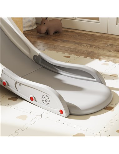 AIYAPLAY Kids Slide for Bed, Sofa, with Extended Length, Easy to assemble and Store, Grey