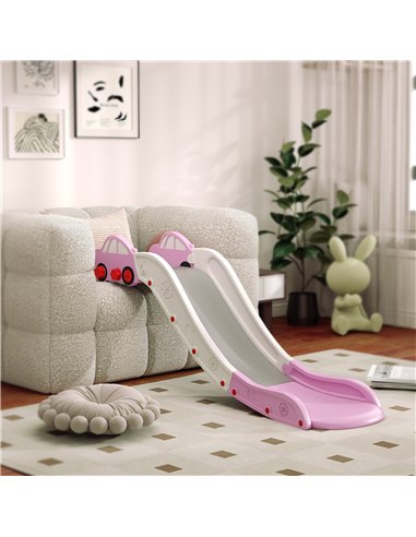 AIYAPLAY Kids Slide for Bed, Sofa, with Extended Length, Easy to assemble and Store, Pink