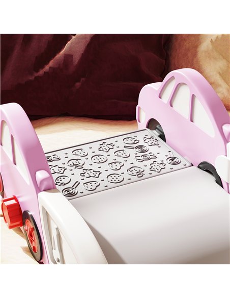 AIYAPLAY Kids Slide for Bed, Sofa, with Extended Length, Easy to assemble and Store, Pink - pic 176342 | FastDaddyshop