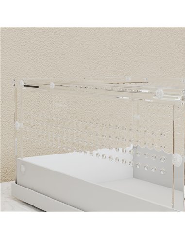 PawHut Acrylic Reptile Terrarium with Top Sliding Door, Vents,  for Snake, Frog, Spider, Gecko, Tarantula, 30 x 20 x 15 cm