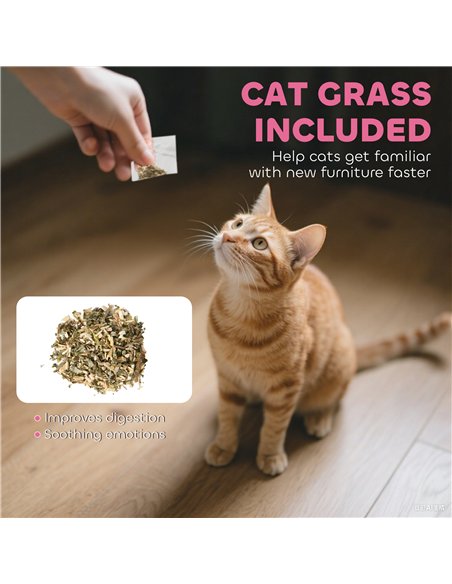 PawHut Cat Scratching Board, 2-in-1 Cardboard Cat House and Hideaway for Indoor Cats, Pink - pic 176663 | FastDaddyshop