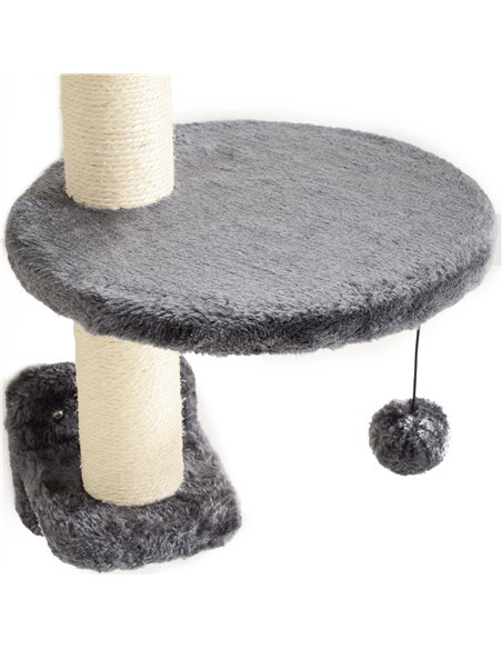 PawHut Four-Piece Cat Wall Furniture, with Hammock, Ladder, Platforms, Steps, for Indoor Use - Dark Grey - pic 176764 | FastDaddyshop