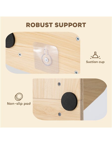 PawHut 4-Level Door Mounted Cat Tree with Washable Plush Mats, Toy Balls, Door Hanging Cat Shelf for Indoor Cats - pic 176934 | FastDaddyshop