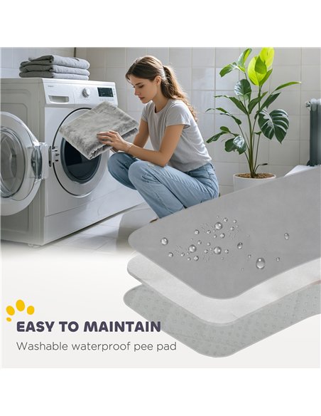 PawHut Steel Dog Whelping Box with Washable Whelping Pad, Wind-Resistant Cloth, for Small, Medium Dogs, 122 x 122 x 60cm - pic 177095 | FastDaddyshop