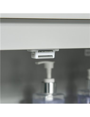 kleankin Modern Bathroom Floor Cabinet - Grey