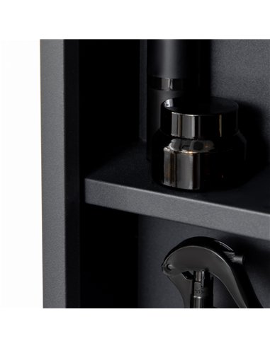 kleankin Bathroom Cabinet with Mirror, Wall Mounted Bathroom Mirror Cabinet with Storage Shelves, 40 x 12 x 60 cm, Black
