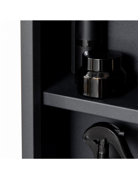 kleankin Bathroom Cabinet with Mirror, Wall Mounted Bathroom Mirror Cabinet with Storage Shelves, 40 x 12 x 60 cm, Black - pic 177188 | FastDaddyshop
