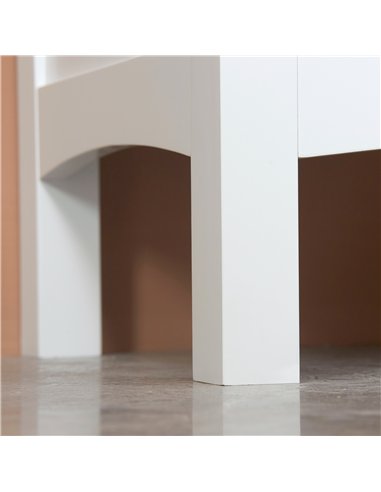 kleankin Tall Bathroom Storage Unit, Slim Bathroom Cabinet with Adjustable Shelves and Double Door, White
