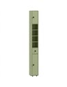 kleankin 180cm Slim Bathroom Cabinet, with Drawer, Shelves and Cupboards - Green