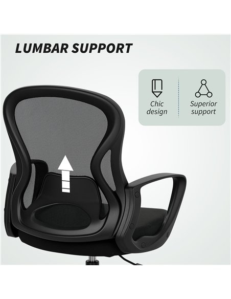 Vinsetto Drafting Chair with Adjustable Footrest, Ergonomic Mesh Office Chair with Lumbar Support, Adjustable Height for Standin - pic 177365 | FastDaddyshop