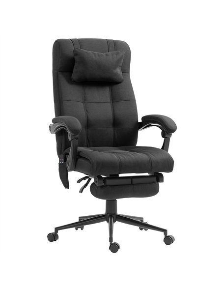 Vinsetto Office Chair with 6-point Vibration Massage and Heat, Computer Chair with Adjustable Height, Head Pillow, Footrest for  - pic 177387 | FastDaddyshop