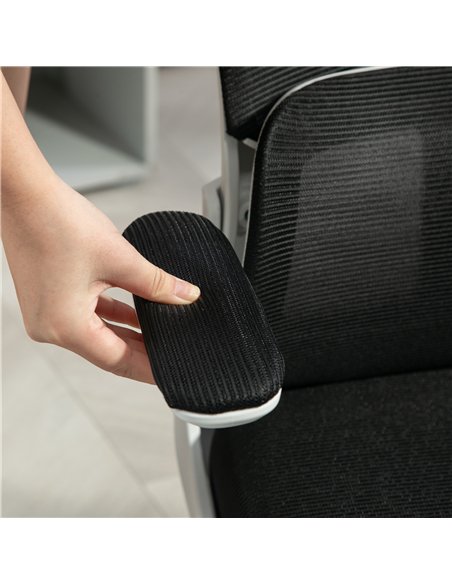 Vinsetto Ergonomic Office Chair, High Back Mesh Computer Desk Chair with Adjustable Headrest and Lumbar Support, Rotatable Armre - pic 177467 | FastDaddyshop