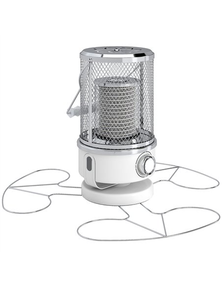 Outsunny 2000W Patio Electric Heater with 10-20㎡ Coverage, Separation Coil, Freestanding Outdoor Infrared Heater with Tip-Over P - pic 177531 | FastDaddyshop