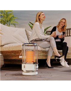 Outsunny 2000W Patio Electric Heater with 10-20㎡ Coverage, Separation Coil, Freestanding Outdoor Infrared Heater with Tip-Over P 2