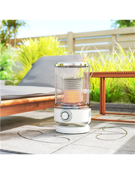 Outsunny 2000W Patio Electric Heater with 10-20㎡ Coverage, Separation Coil, Freestanding Outdoor Infrared Heater with Tip-Over P - pic 177539 | FastDaddyshop