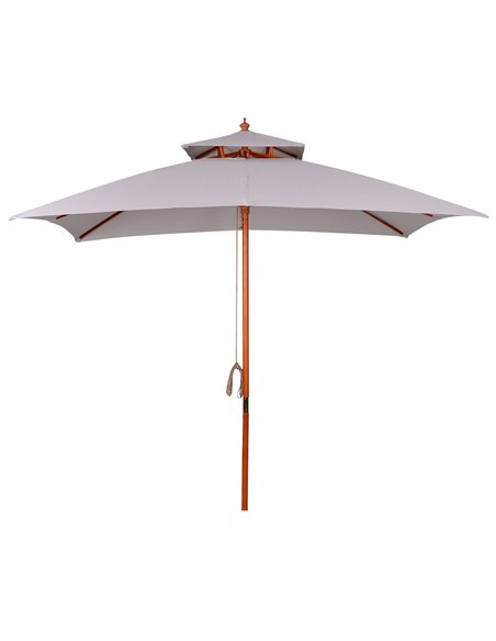 Outsunny 3 m Square Canopy Parasol - Grey - pic 177549 | FastDaddyshop