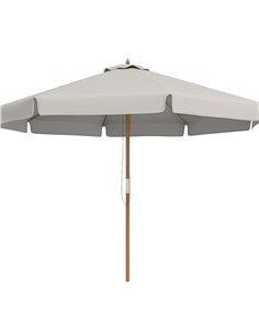 Outsunny 3.3m Elegant Wooden Parasol - Grey