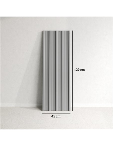 Outsunny Set of 12 Corrugated Steel Roof Sheet Panels - Light Grey - pic 177695 | FastDaddyshop