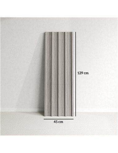 Outsunny Set of 12 Corrugated Steel Roof Sheet Panels - Grey Wood Effect