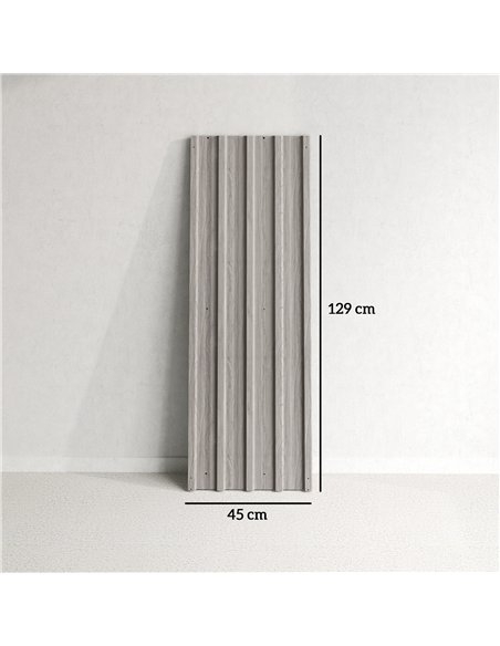 Outsunny Set of 12 Corrugated Steel Roof Sheet Panels - Grey Wood Effect - pic 177704 | FastDaddyshop