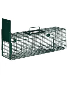 Outsunny Metal Rat Trap with Single Door, for Small Animals, Dark Green