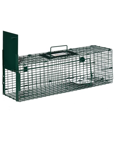 Outsunny Metal Rat Trap with Single Door, for Small Animals, Dark Green - pic 177756 | FastDaddyshop