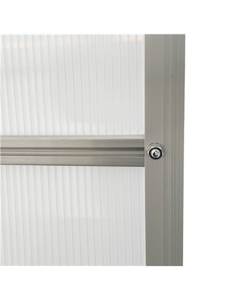Outsunny 190 x 253 cm Walk-In Polycarbonate Greenhouse - Silver-Tone - pic 177781 | FastDaddyshop